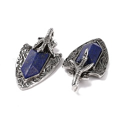 Natürliche Lapislazuli facettierte große Anhänger&nbsp;G-L524-03AS-05