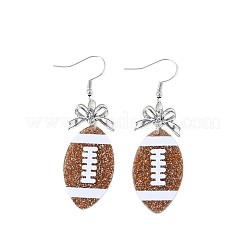 Серьги с подвесками из сплава и акрила&nbsp;FS-WGAF2AA-01