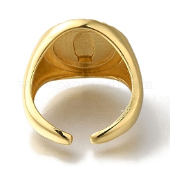 Обшивка стойки круглая с открытыми манжетами из нержавеющей латуни RJEW-S411-11G-03