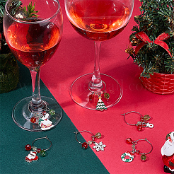 Glas Weinglas Charme&nbsp;AJEW-SC00012