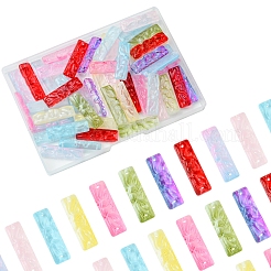 50 шт. стеклянные подвески с краской для выпечки&nbsp;GLAA-FS0001-91