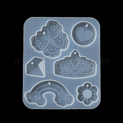 Радуга/бабочка/корона кулон своими руками силиконовая форма&nbsp;X1-DIY-K073-09D