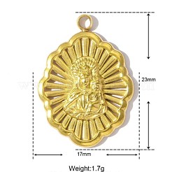 Подвески из нержавеющей стали 304 STAS-OY002-23G