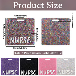 5шт 5 цвета акриловые большие подвески MACR-CN0001-01B