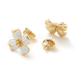 Серьги-гвоздики из латуни EJEW-H125-14A-G