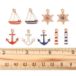 36шт 9 стиля подвески из сплава с эмалью&nbsp;ENAM-FS0002-83