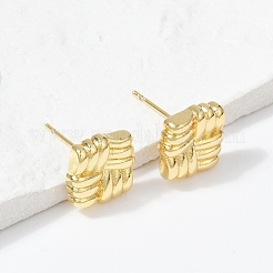 Латунь серьги&nbsp;EJEW-H154-08A-G