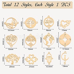 12 шт. 12 стиля подвесок-соединителей из нержавеющей стали 201 и 304 STAS-SZ0002-57