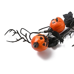 Zucca artificiale in plastica e schiuma con decorazione floreale a foglia d'acero&nbsp;TH-CBAC0DE-02