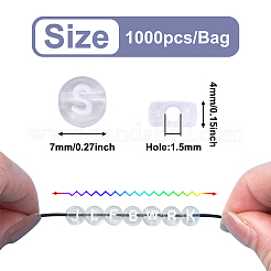 Прозрачные акриловые бусины&nbsp;TACR-TA0001-10B
