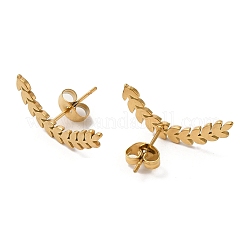 Серьги-гвоздики из нержавеющей стали 304&nbsp;LS-EJEW-Z036-03G