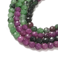 Fili di perle di zoisite color rubino naturale sfumato&nbsp;GG-CBA2E9C-A03-3mm