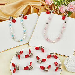 30 шт. пружинные зажимы из нержавеющей стали для изготовления бисерных украшений FIND-SC0009-63