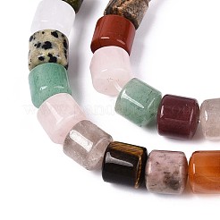 Натуральные и синтетические смешанные каменные бусы пряди G-T142-76