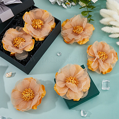 6 шт. цветочные тканевые броши для рюкзака&nbsp;JEWB-FH0002-38A