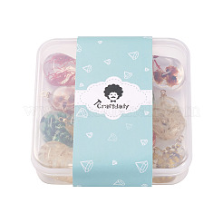 12шт 6 цвета подвески из смолы&nbsp;RESI-CD0001-08