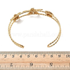 Браслеты-манжеты из нержавеющей стали 304 для женщин&nbsp;BJEW-D345-02G