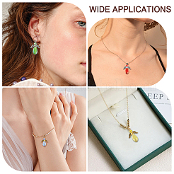 56шт 7 цветные гальванические стеклянные подвески PALLOY-AB00116