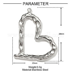Подвески из нержавеющей стали 304 STAS-OY001-26P
