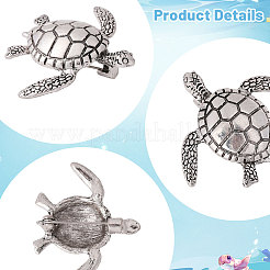 12 pièce de revers en alliage de tortue rose pour vêtements de sac à dos&nbsp;JEWB-CA0001-88AS