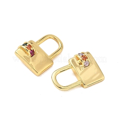 Латунь с разноцветными подвесками из кубического циркония&nbsp;KK-G536-27G