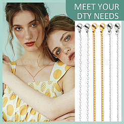 30 шт. набор из 3 цепочек панцирного плетения и тросов из нержавеющей стали 304 MAK-NB0001-27