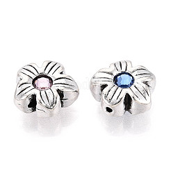 Сплавочные овальные бусины тибетского стиля  TIBE-N013-27AS