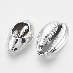 Perle di conchiglie di ciprea placcate&nbsp;SHEL-S269-80B