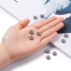 Legierung Rhinestone European Beads&nbsp;X-CPDL-H998-2