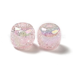 УФ-покрытие радужные переливающиеся акриловые бусины с кракле&nbsp;PACR-M002-04C