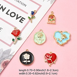 20шт 20 стиля подвески из сплава с эмалью&nbsp;ENAM-YW0004-02