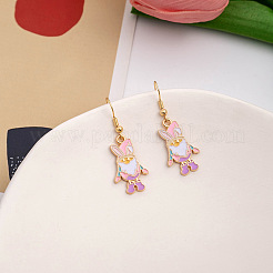Boucles d'oreilles pendantes en alliage et émail de Pâques&nbsp;FS-WG08BA2-08