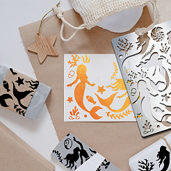 Трафареты для резки металла из нержавеющей стали DIY-WH0289-065