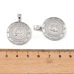 Anhänger aus Messing und klarem Zirkonia&nbsp;KK-G558-14P