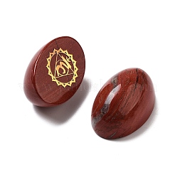 Овальные витринные украшения из натуральной красной яшмы&nbsp;G-F774-01F