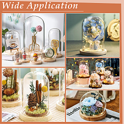Couvercle de dôme en verre&nbsp;DIY-WH0430-621A