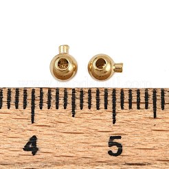 Зажимные бусины из латуни KK-P310-21B-G