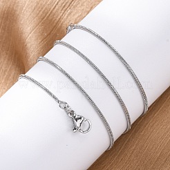 Messing-Halsketten mit runden Schlangenketten für Damen&nbsp;NJEW-D302-15P