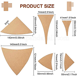 Прозрачные акриловые шаблоны для квилтинга DIY-WH0381-003