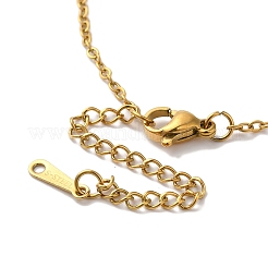 Ожерелья из нержавеющей стали 201 с вакуумным покрытием pvd NJEW-H033-01G-B