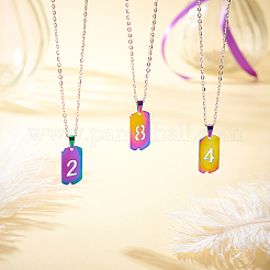 9 шт. 9 стиля вакуумного покрытия PVD из нержавеющей стали 304 подвески&nbsp;STAS-UN0024-06