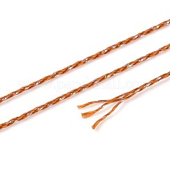 Cordón de poliéster brillante de 200 m y 6 cabos con hilo metálico&nbsp;OCOR-T019-01A-01