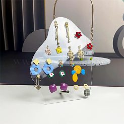 Прозрачные акриловые подставки для сережек с наклоном назад EDIS-WH0016-046