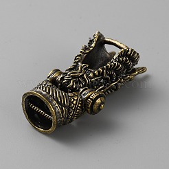 Латунные застежки в тибетском стиле&nbsp;KK-WH0031-81AB