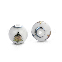 Weihnachten undurchsichtige Glasperlen&nbsp;EGLA-R113-02D