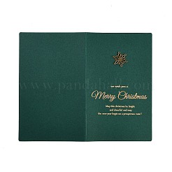 長方形の紙のグリーティングカード  封筒付き  クリスマスの日の招待状  スノーフレーク  170x105x3.5mm&nbsp;AJEW-P123-C05