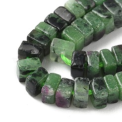 Натуральный рубин в цоизита бусин пряди G-I394-A02