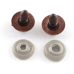 クラフト用品プラスチックぬいぐるみや人形の目パーツ  安全の目  ココナッツブラウン  30mm&nbsp;DIY-R039-30mm
