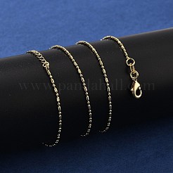 Ожерелья из латунной шариковой цепи&nbsp;KK-P304-03KCG