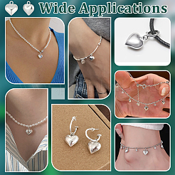 4 шт. 925 подвески из стерлингового серебра STER-NB0001-15